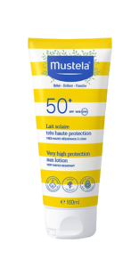Loción solar de muy alta protección SPF 50+ con aguacate